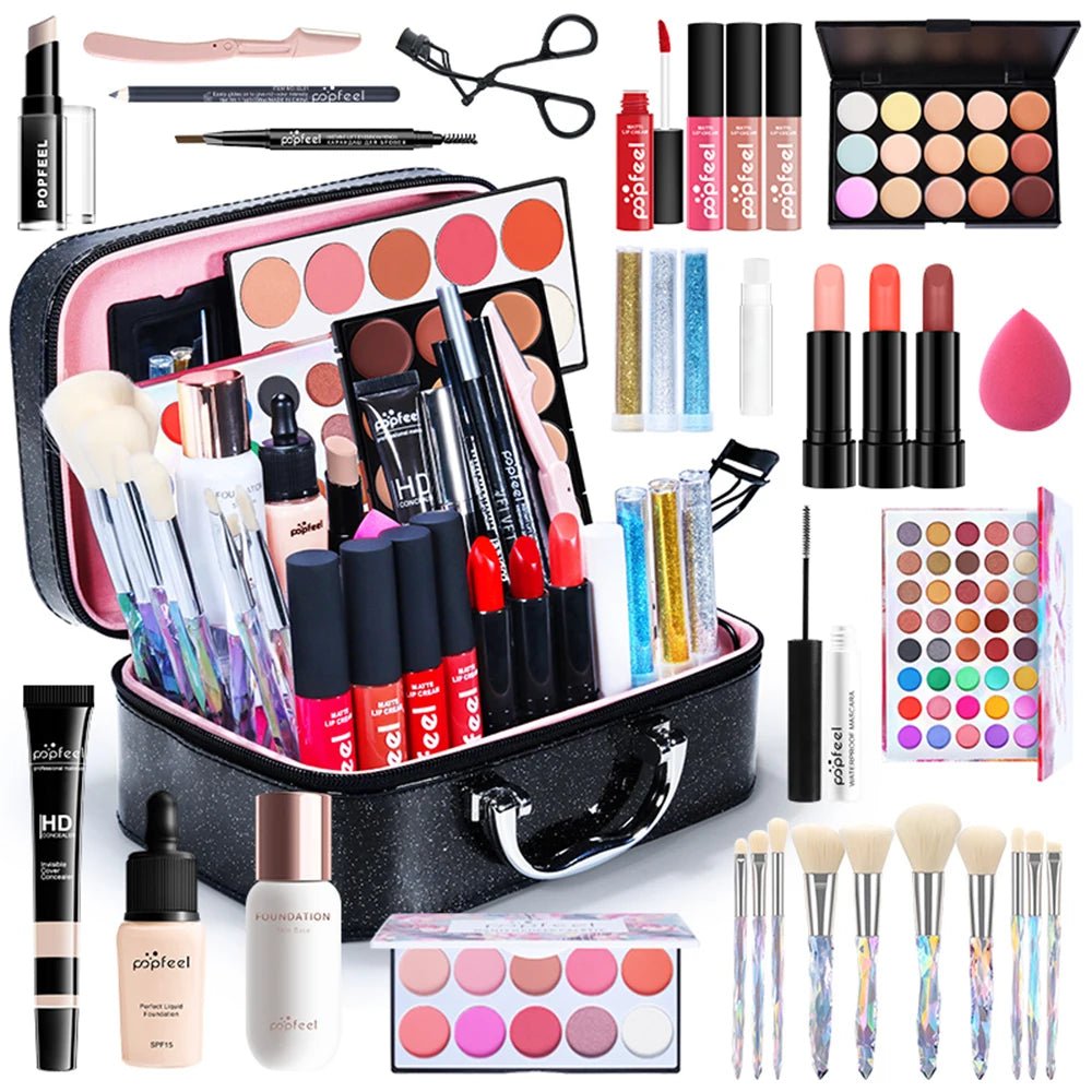 All in One Full Makeup Kit Set - Djee's Beauty CosmeticMakeup kitMy StoreDjee's Beauty Cosmetic2e7dc600 - 9867 - 49c1 - 9257 - 315b216064dc313028254240Kit004All in One Makeup Kit for Women Full Kit Set, All in One Makeup Sets Include Eyebrow Eyeliner Eyeshadow