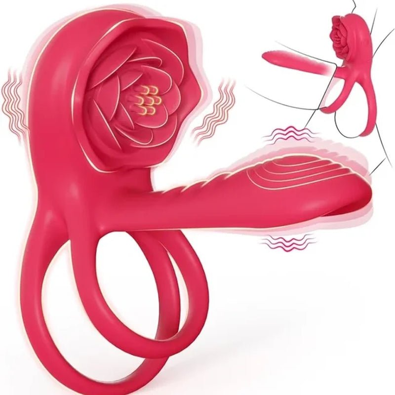 Rose Cock Ring Vibrator - Djee's Beauty CosmeticDjee's Beauty CosmeticDjee's Beauty Cosmetic17bb7027 - 92d9 - 4037 - b470 - a7c4d571fc197445028553566With Control - BRose Cock Ring Vibrator