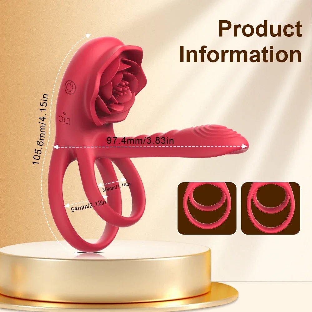 Rose Cock Ring Vibrator - Djee's Beauty CosmeticDjee's Beauty CosmeticDjee's Beauty Cosmetic17bb7027 - 92d9 - 4037 - b470 - a7c4d571fc197445028553566With Control - BRose Cock Ring Vibrator